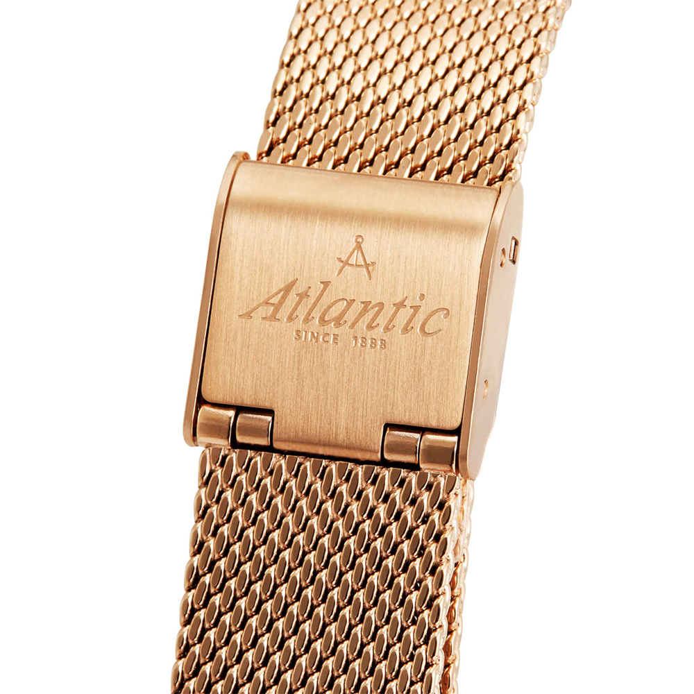 Atlantic 29041.44.11MB Elegance klasyczny zegarek różowe złoto - miniatura 3