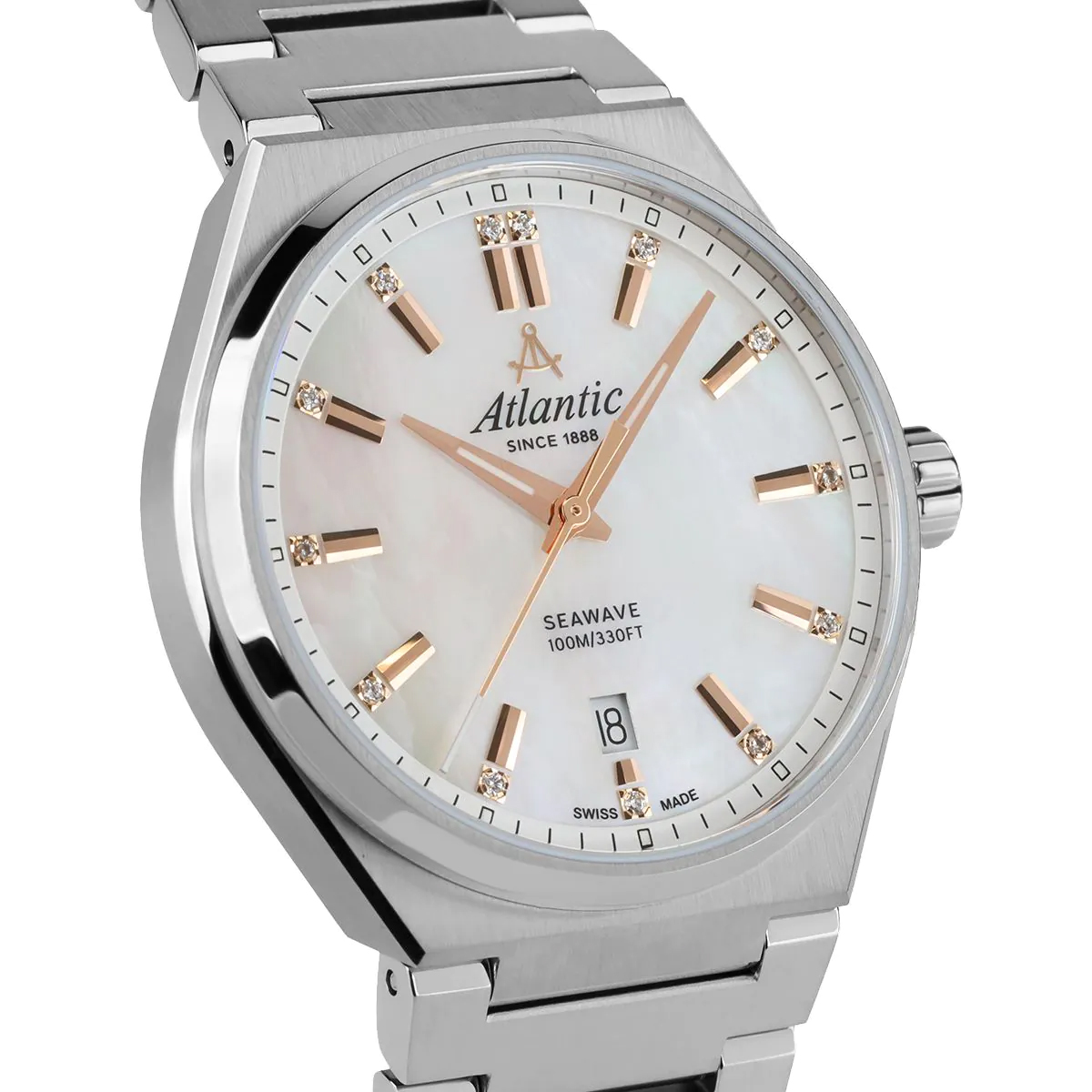 Atlantic 393654101R damski zegarek Seawave bransoleta