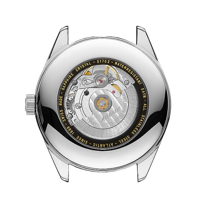Atlantic 51752.41.65SM zegarek srebrny klasyczny Worldmaster bransoleta