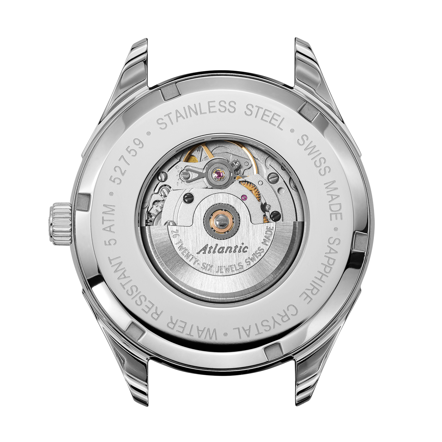 Atlantic 52759.41.25R męski zegarek Worldmaster pasek - miniatura 3