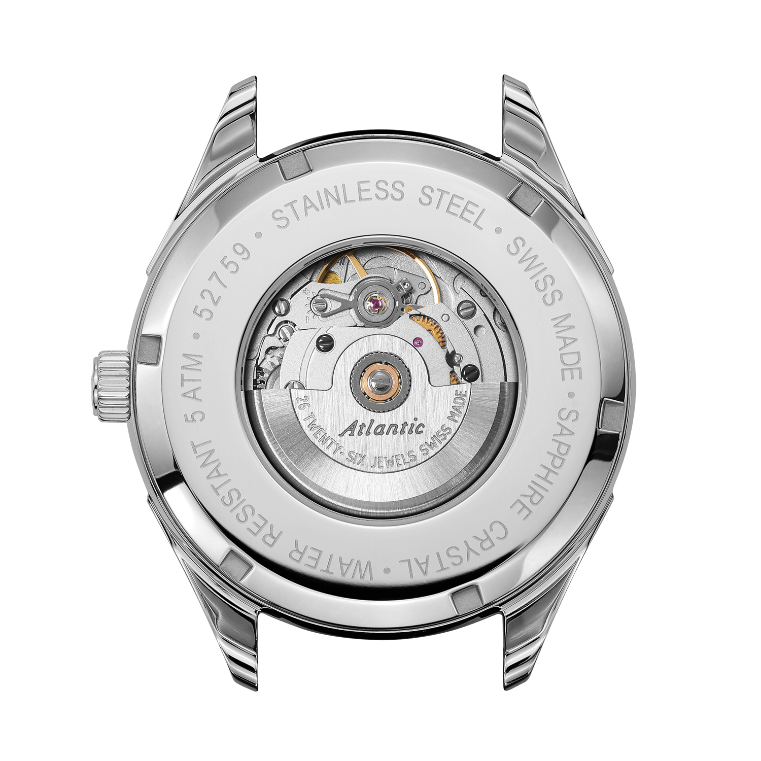 Atlantic 52759.41.65R męski zegarek Worldmaster pasek - miniatura 3