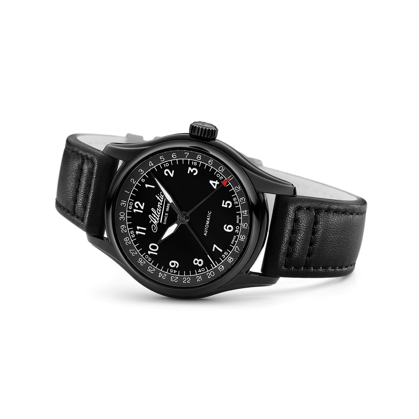 Atlantic 527824663 męski zegarek Worldmaster pasek