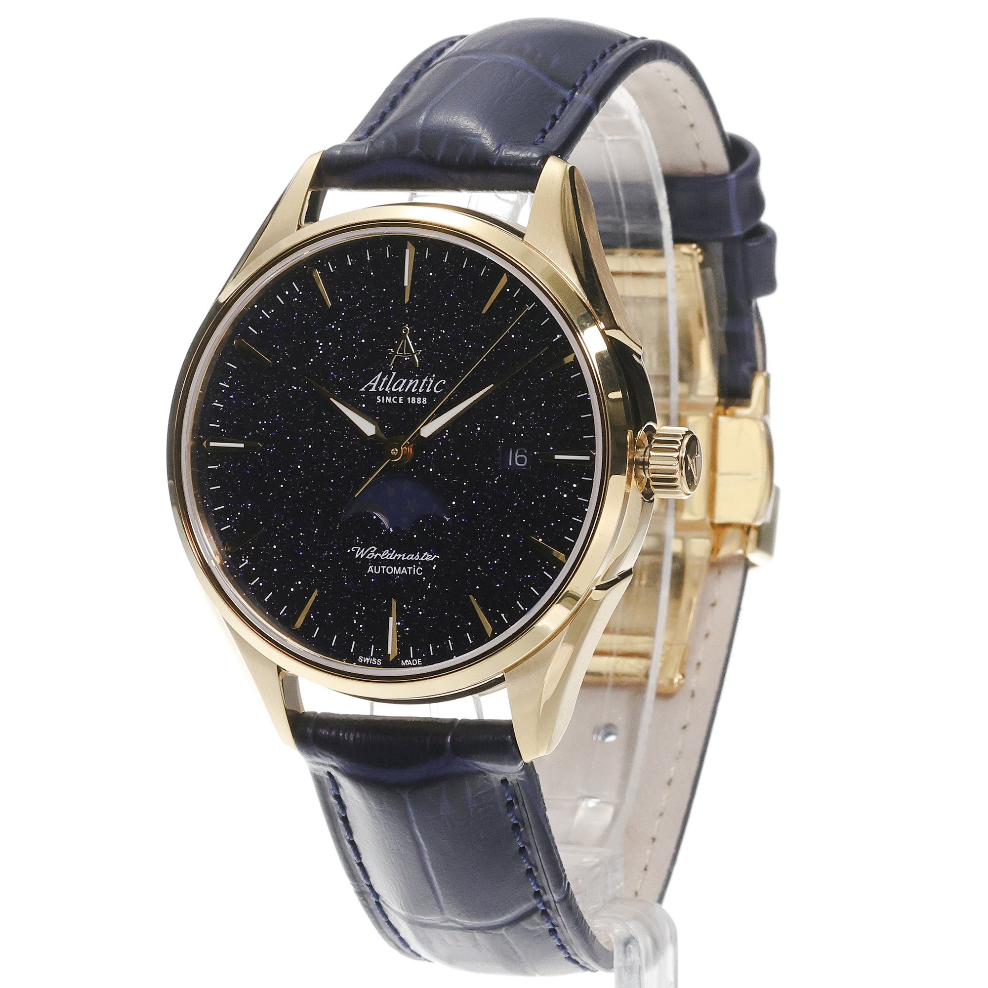 Atlantic 527834591 Worldmaster Nightsky Moonphase - Blue Aventurine zegarek klasyczny Worldmaster - miniatura 2