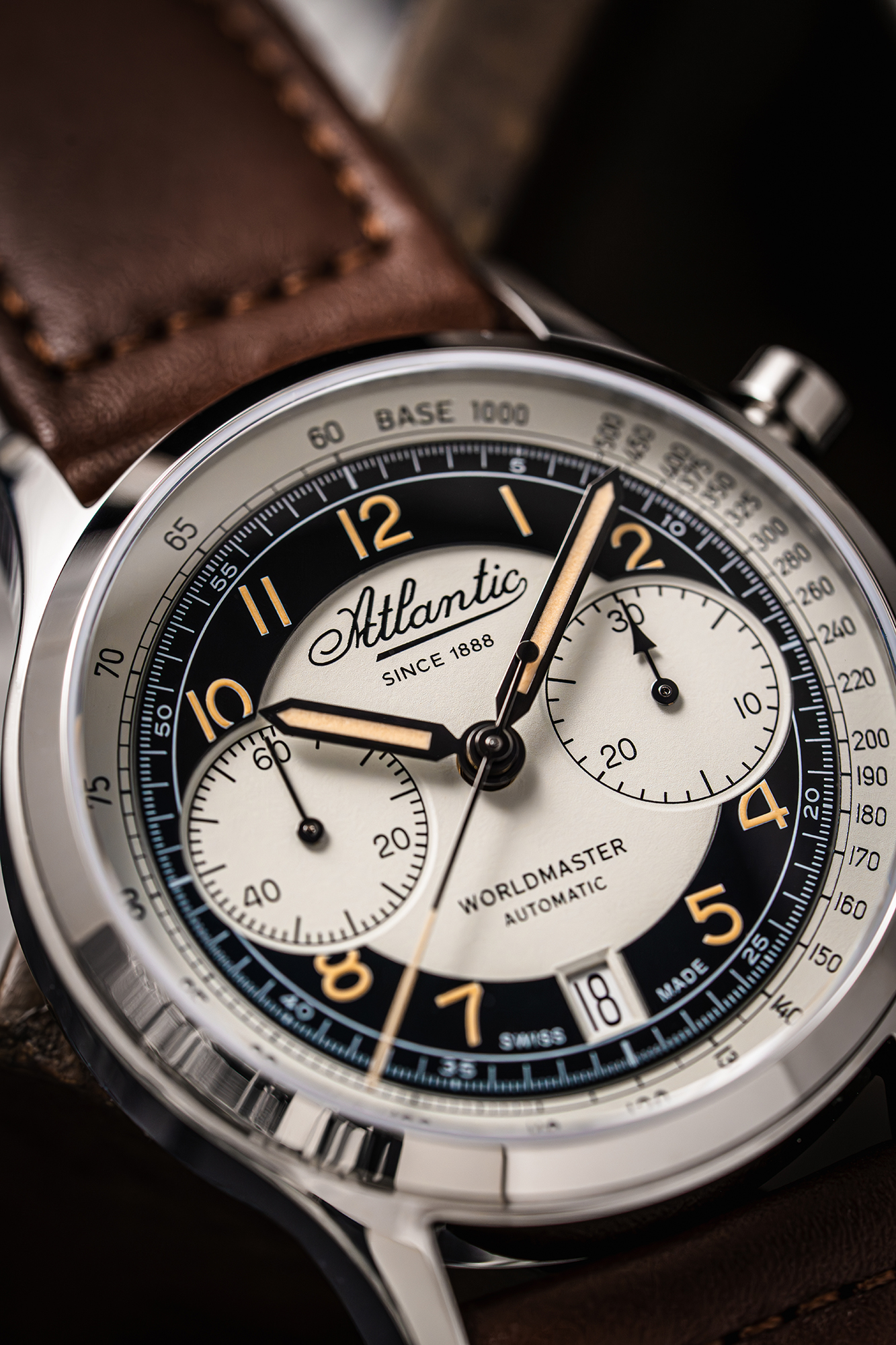 Atlantic 528524123 Worldmaster Bicompax Automatic zegarek klasyczny Worldmaster