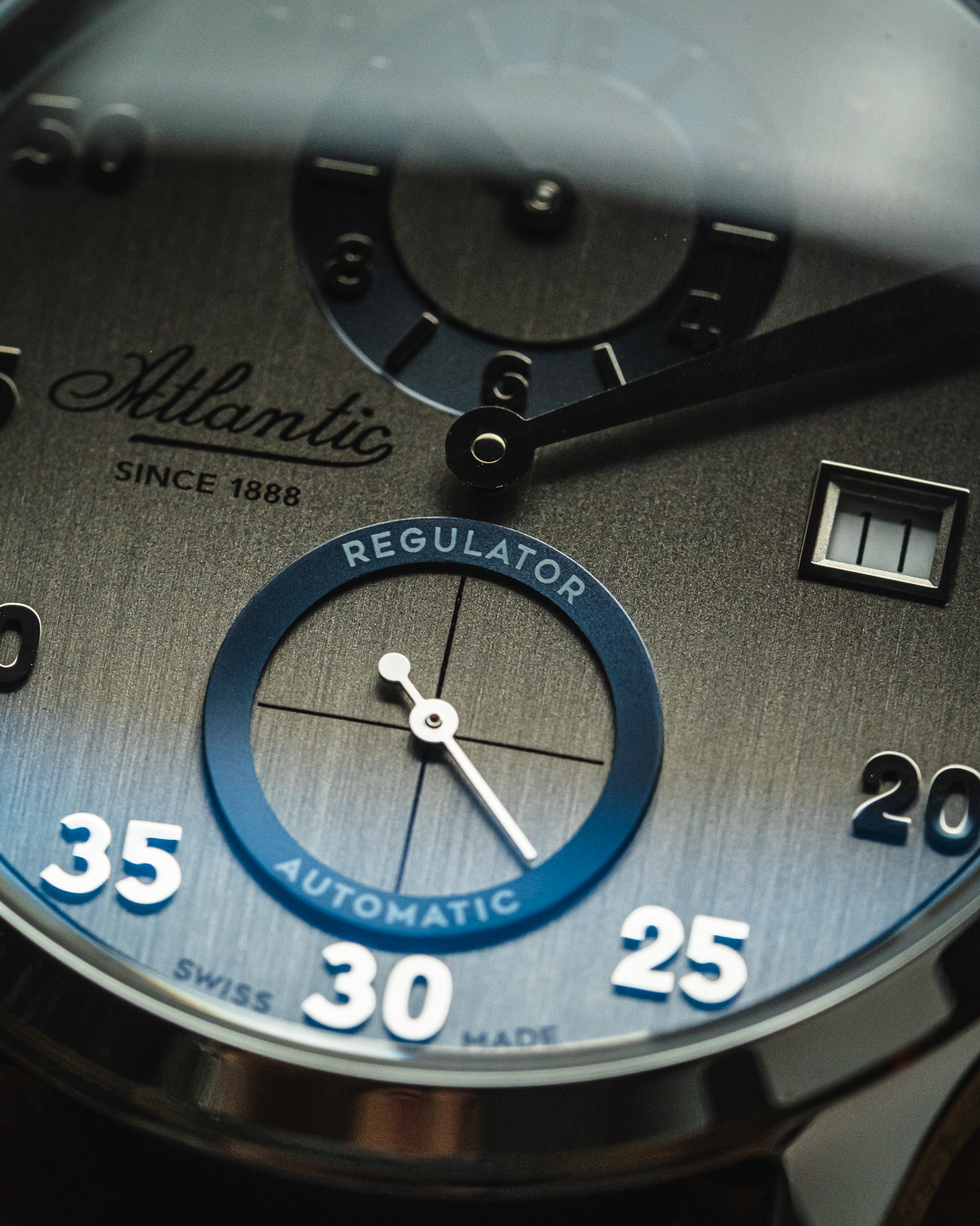 Atlantic 537814143 Worldmaster Worldmaster Regulator Automatic zegarek męski elegancki szafirowe - miniatura 7