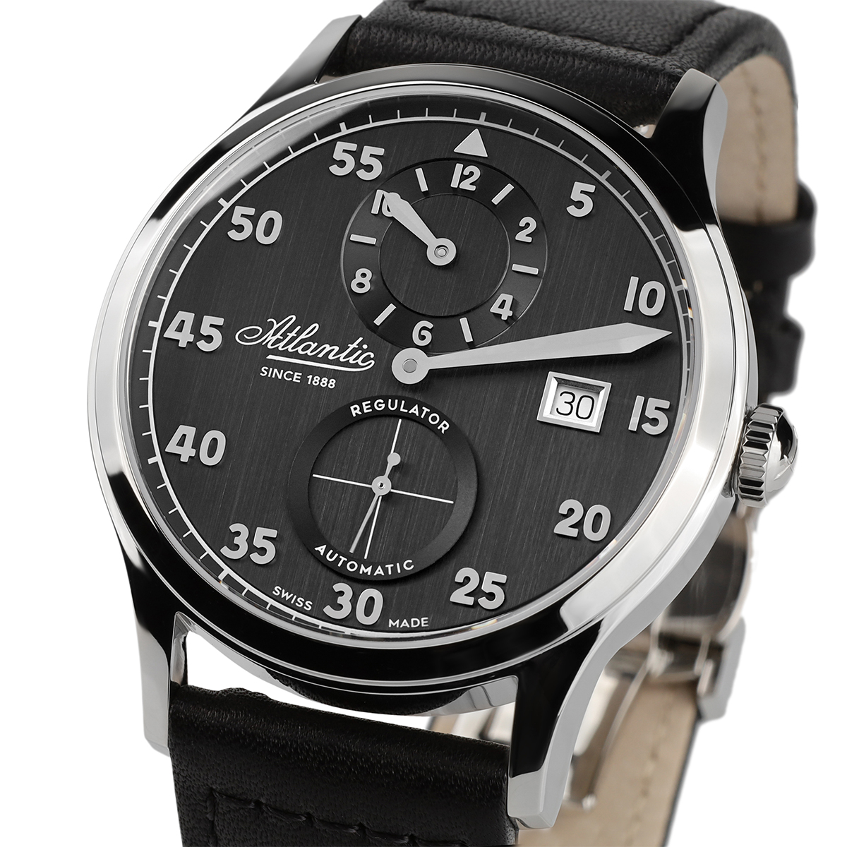 Atlantic 537814163 zegarek męski elegancki Worldmaster pasek