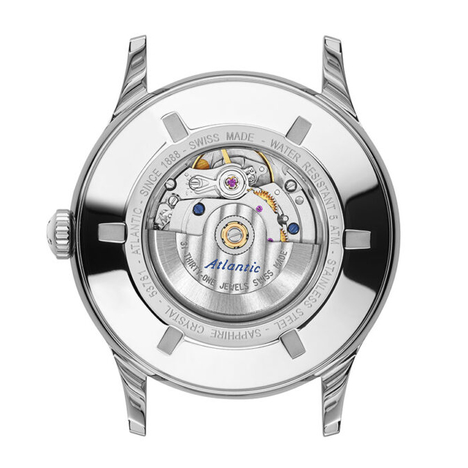 Atlantic 537864163 męski zegarek Worldmaster bransoleta