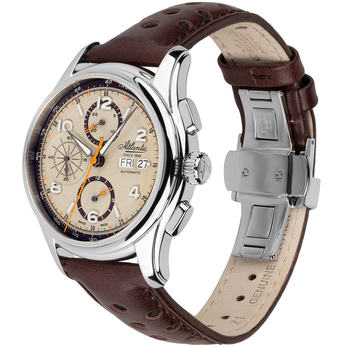Atlantic 558534195 zegarek Worldmaster z chronograf - miniatura 2