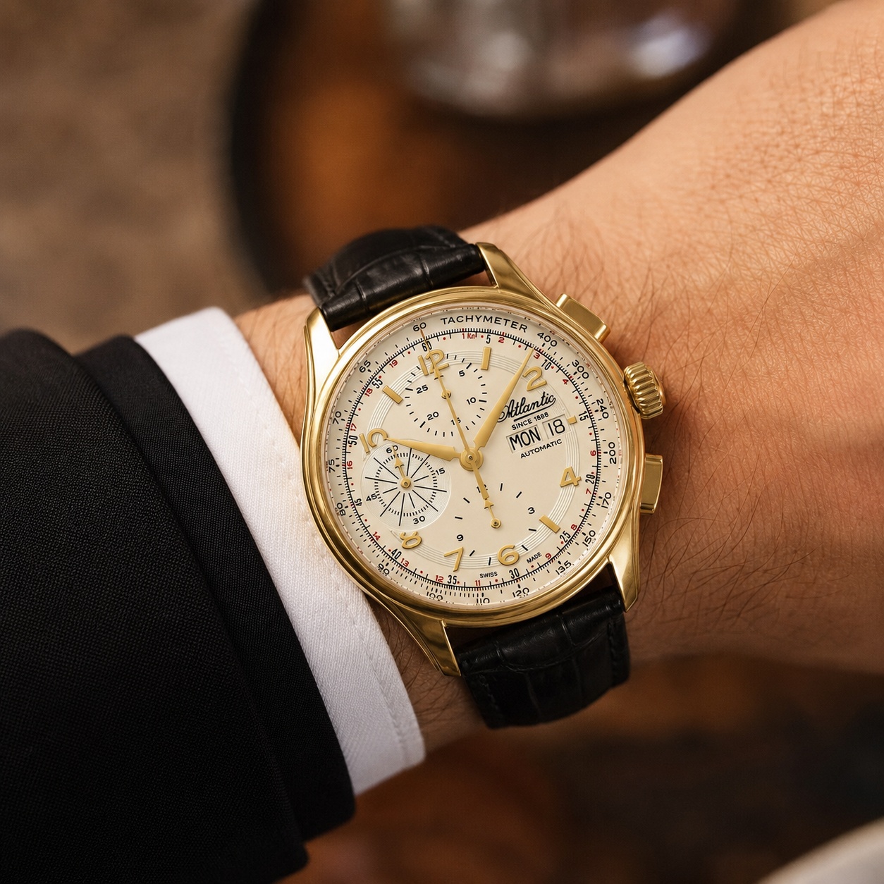 Atlantic 558534535 Worldmaster Prestige Valjoux Limited Edition 2026 zegarek elegancki Worldmaster - miniatura 4