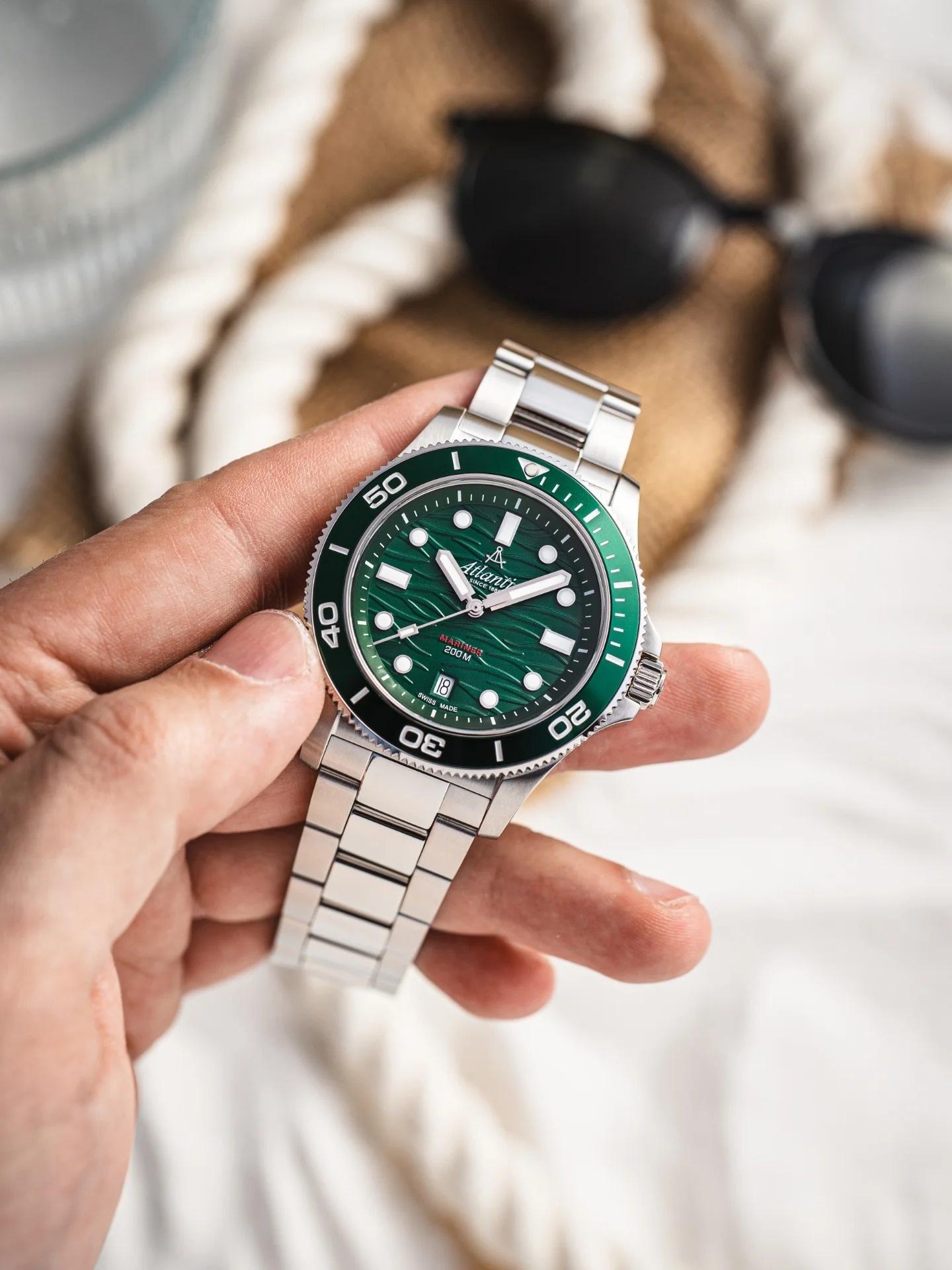 Atlantic 815764179GMT zegarek męski Mariner srebrny - miniatura 12