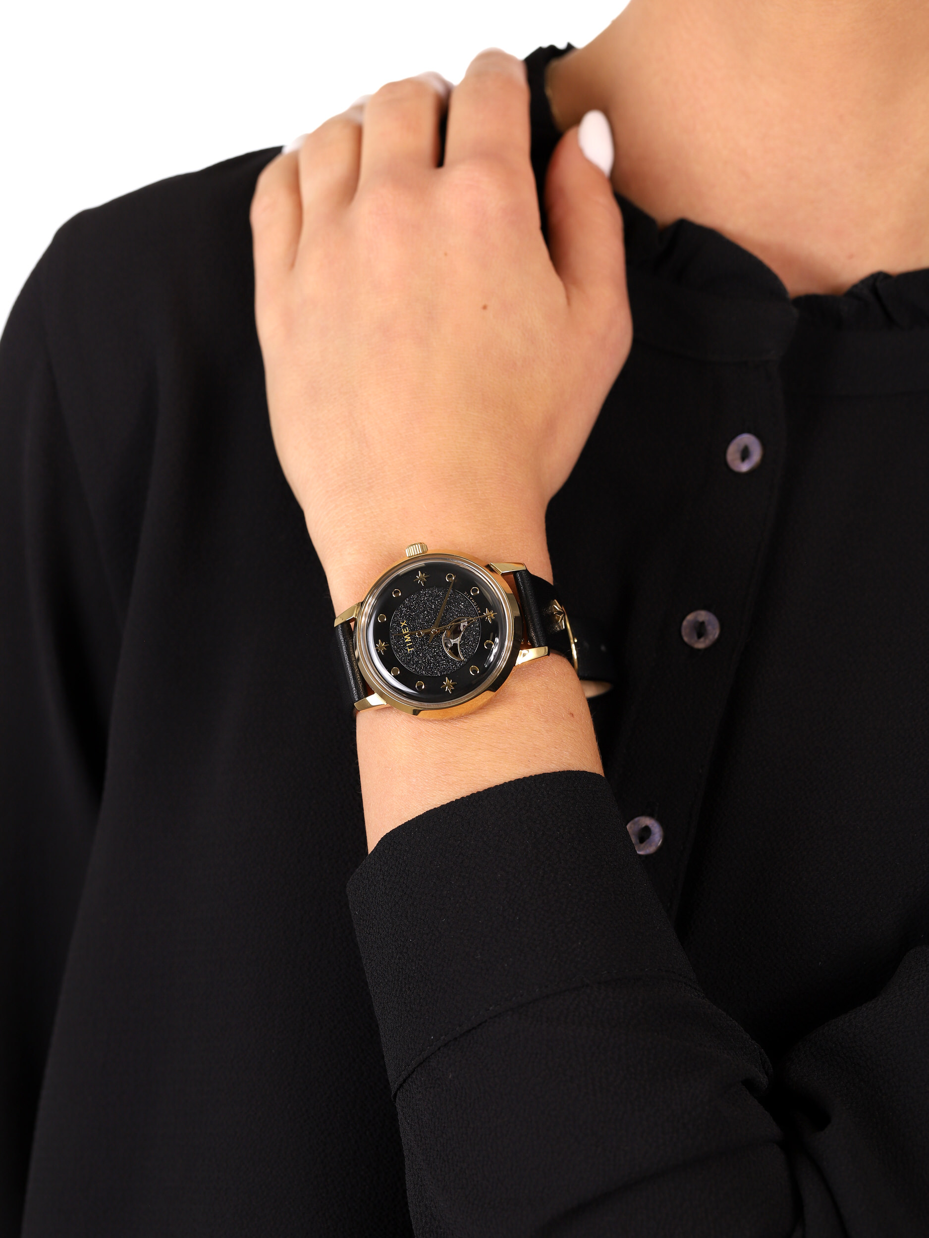 Timex TW2U54600 damski zegarek Celestial Automatic pasek