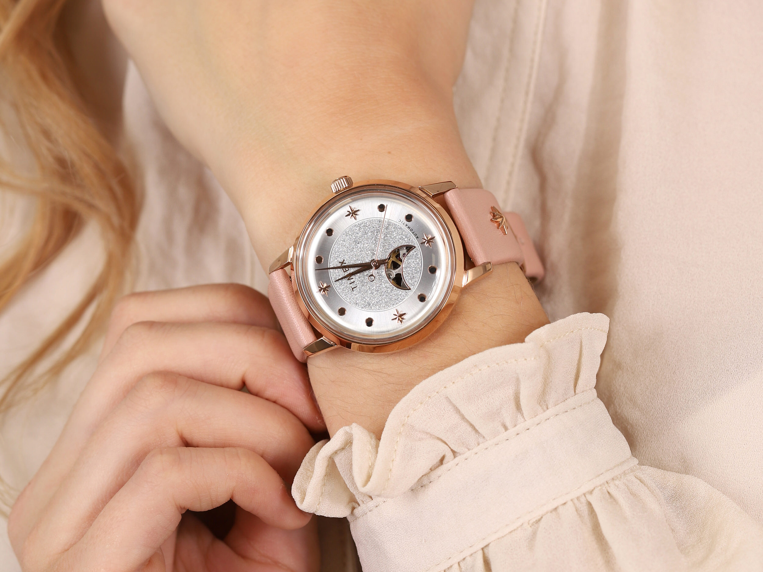 Timex TW2U54700 Celestial Automatic zegarek klasyczny Celestial Automatic - miniatura 4