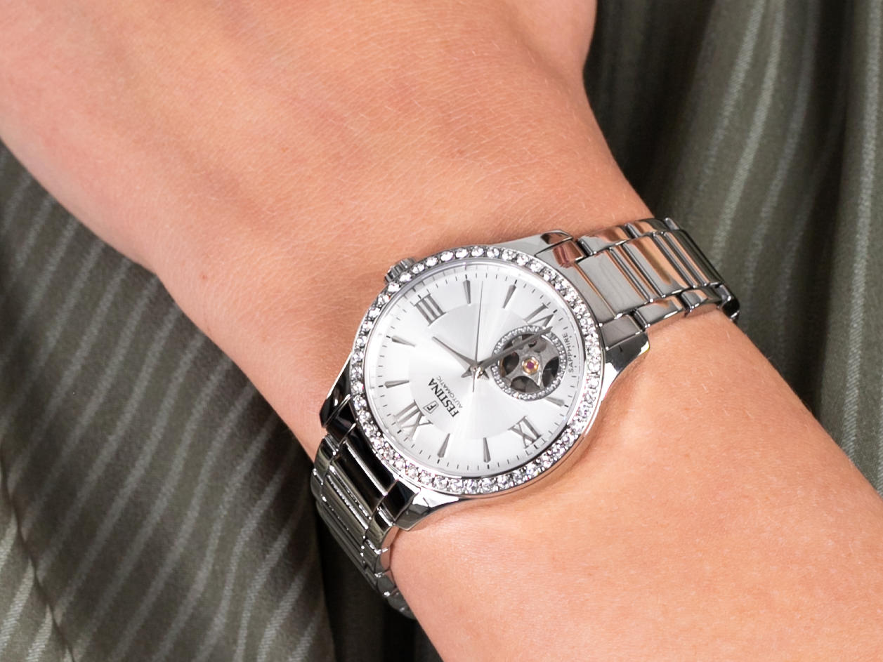 Festina F20485-1 Open Heart Automatic zegarek klasyczny Classic - miniatura 4