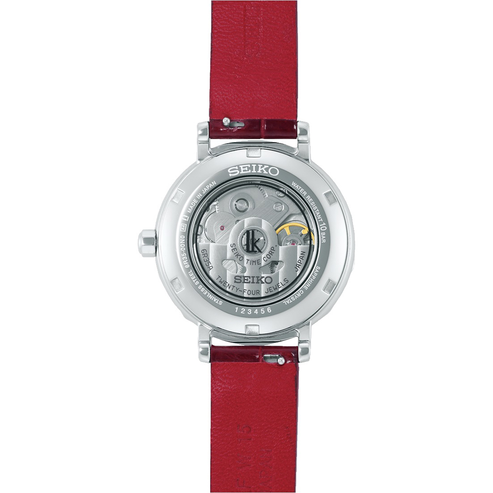 Seiko SPB135J1 zegarek srebrny klasyczny Lukia pasek - miniatura 5