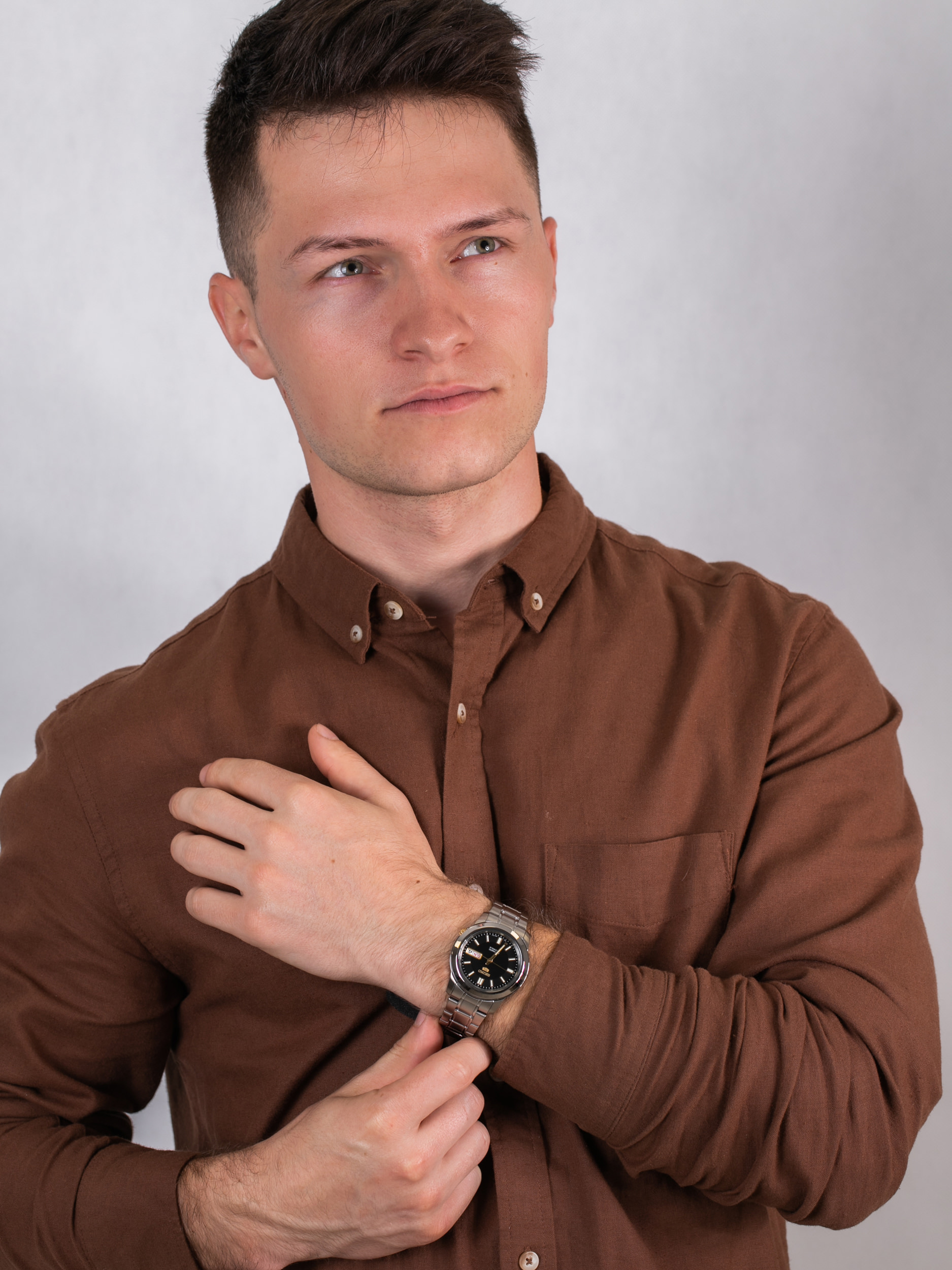 zegarek Seiko SNKK17K1 srebrny Automatic - miniatura 2