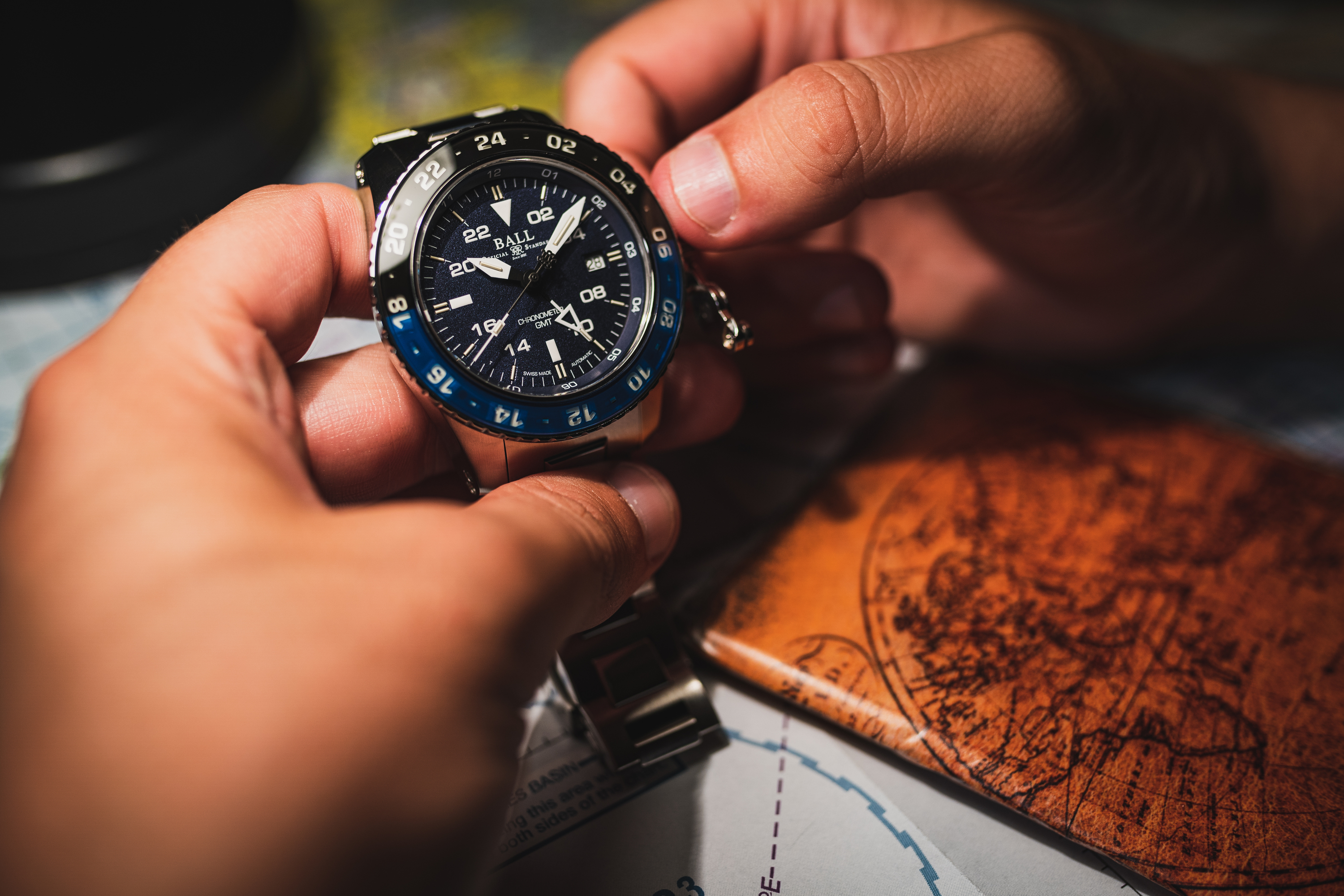 zegarek Ball DG2018C-SC-BK automatyczny męski Engineer Hydrocarbon AeroGMT - miniatura 6