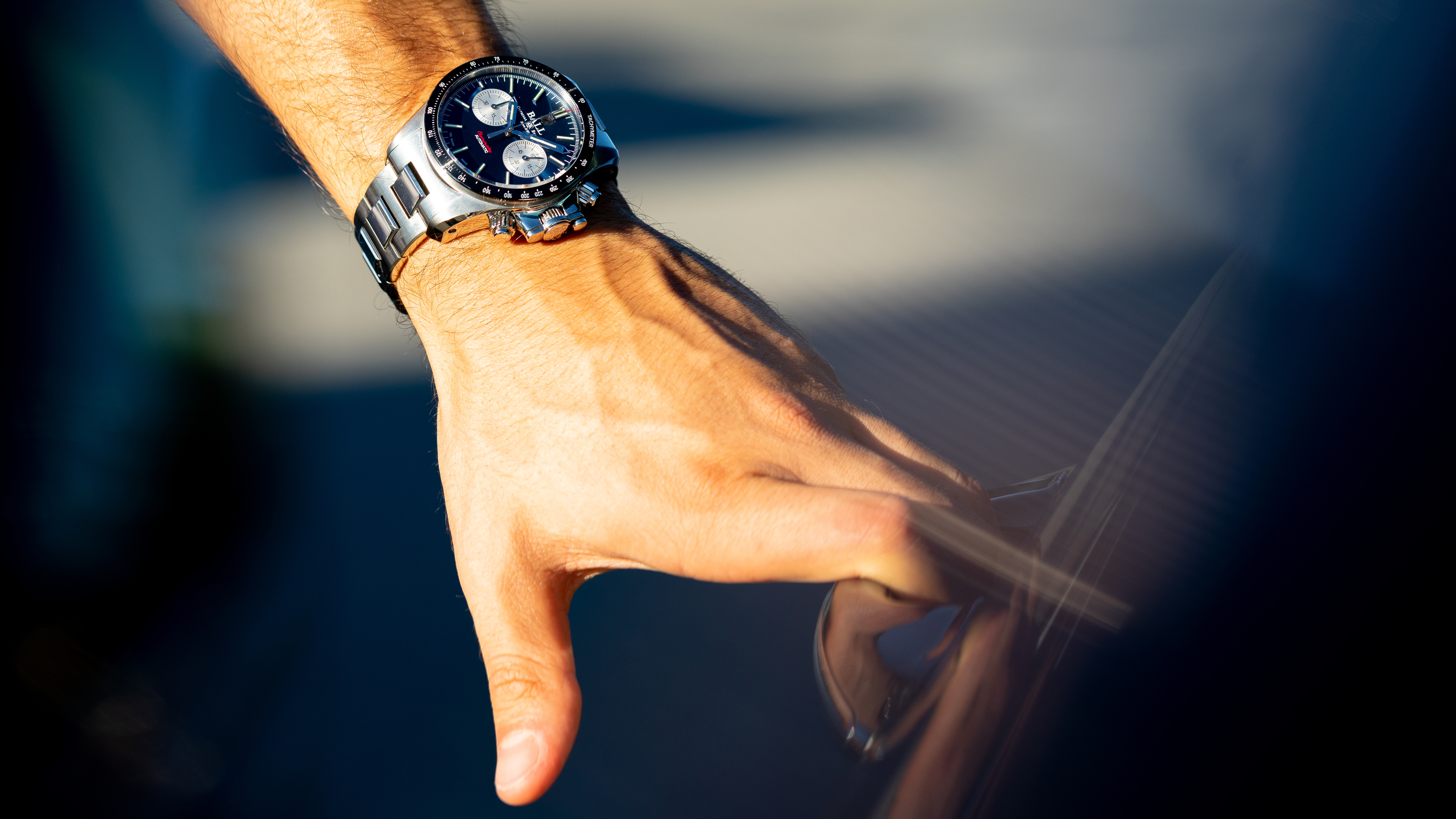zegarek Ball CM2198C-S2CJ-SL automatyczny męski Engineer Hydrocarbon Racer Chronograph - miniatura 6
