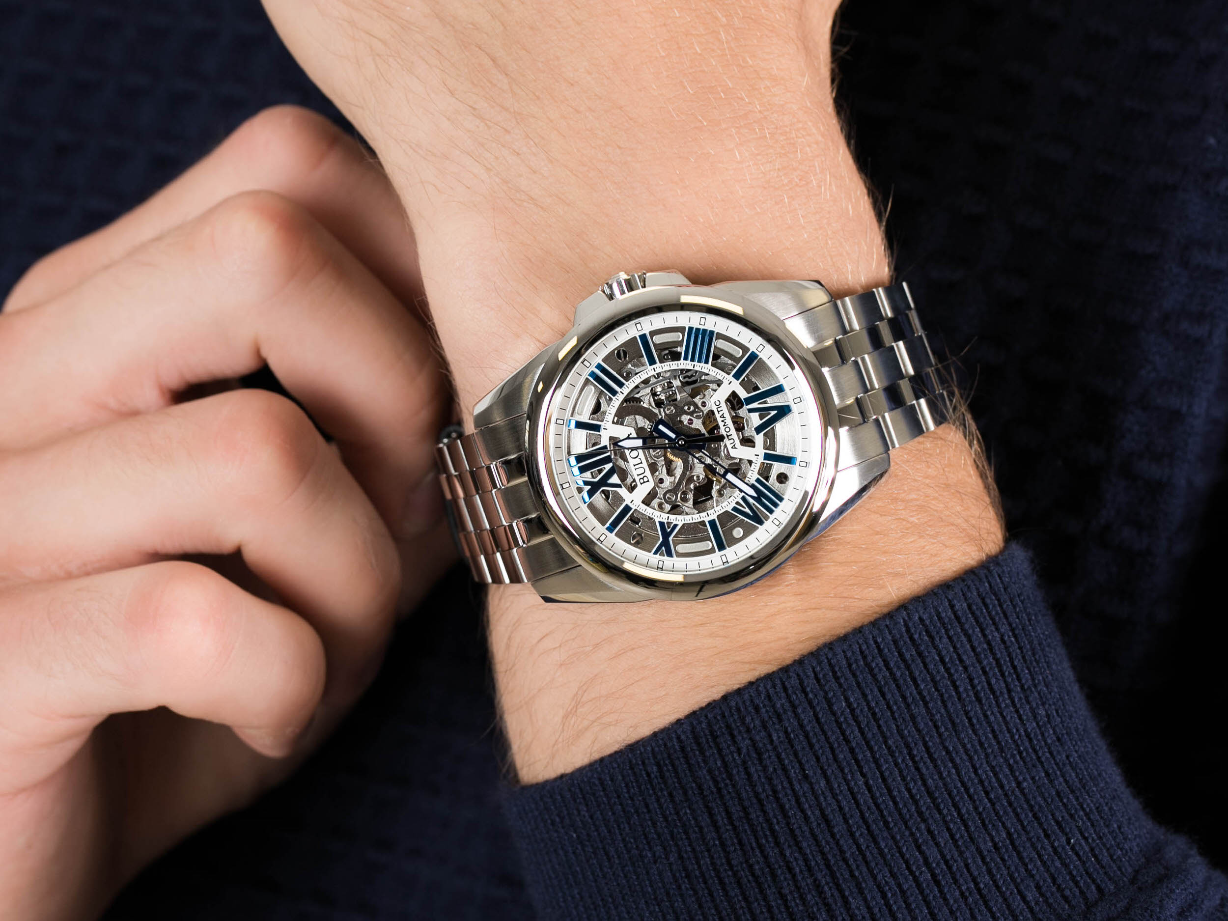 Bulova 96A187 zegarek klasyczny Automatic - miniatura 4