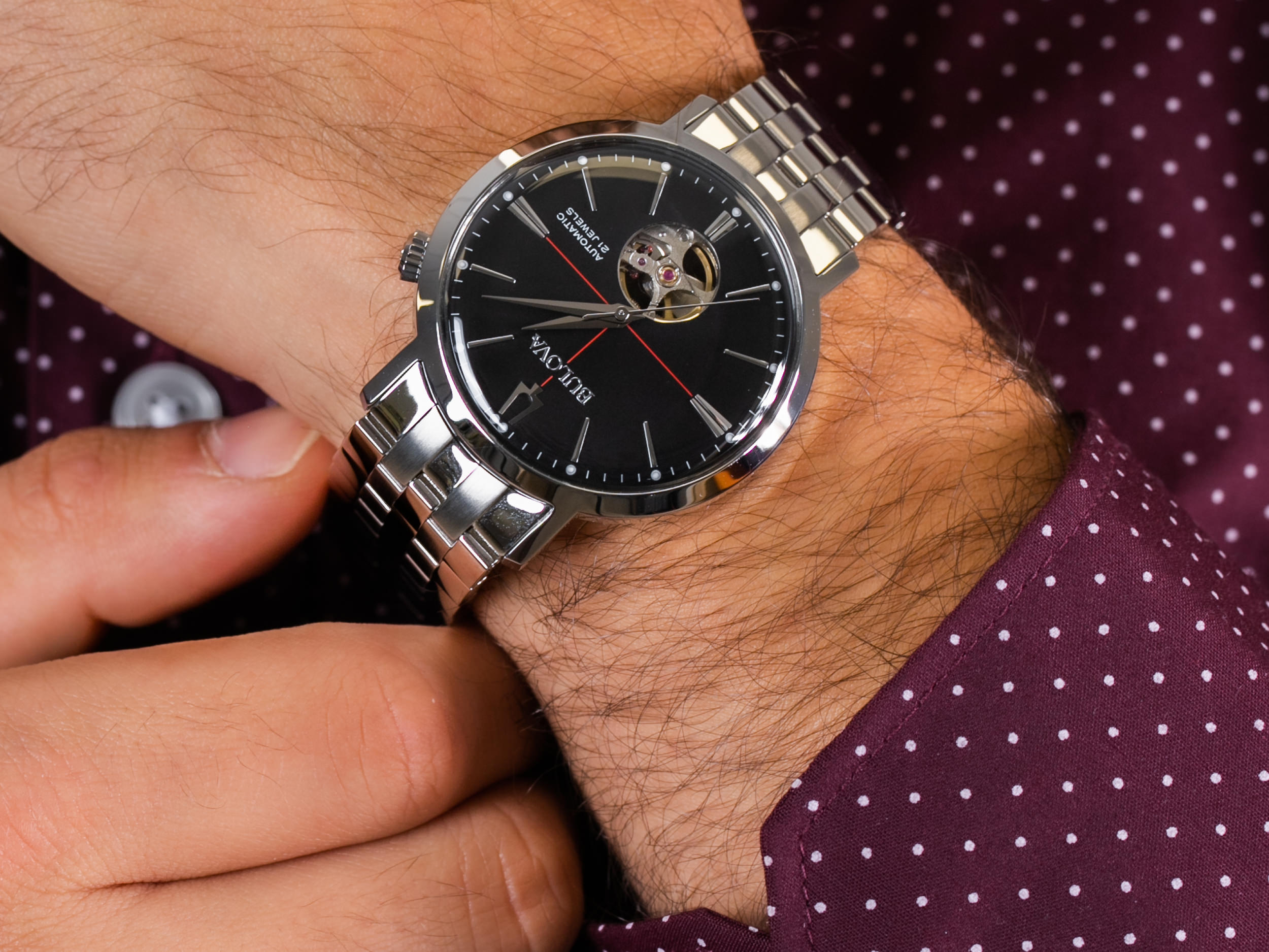 Bulova 96A199 zegarek klasyczny Automatic - miniatura 4