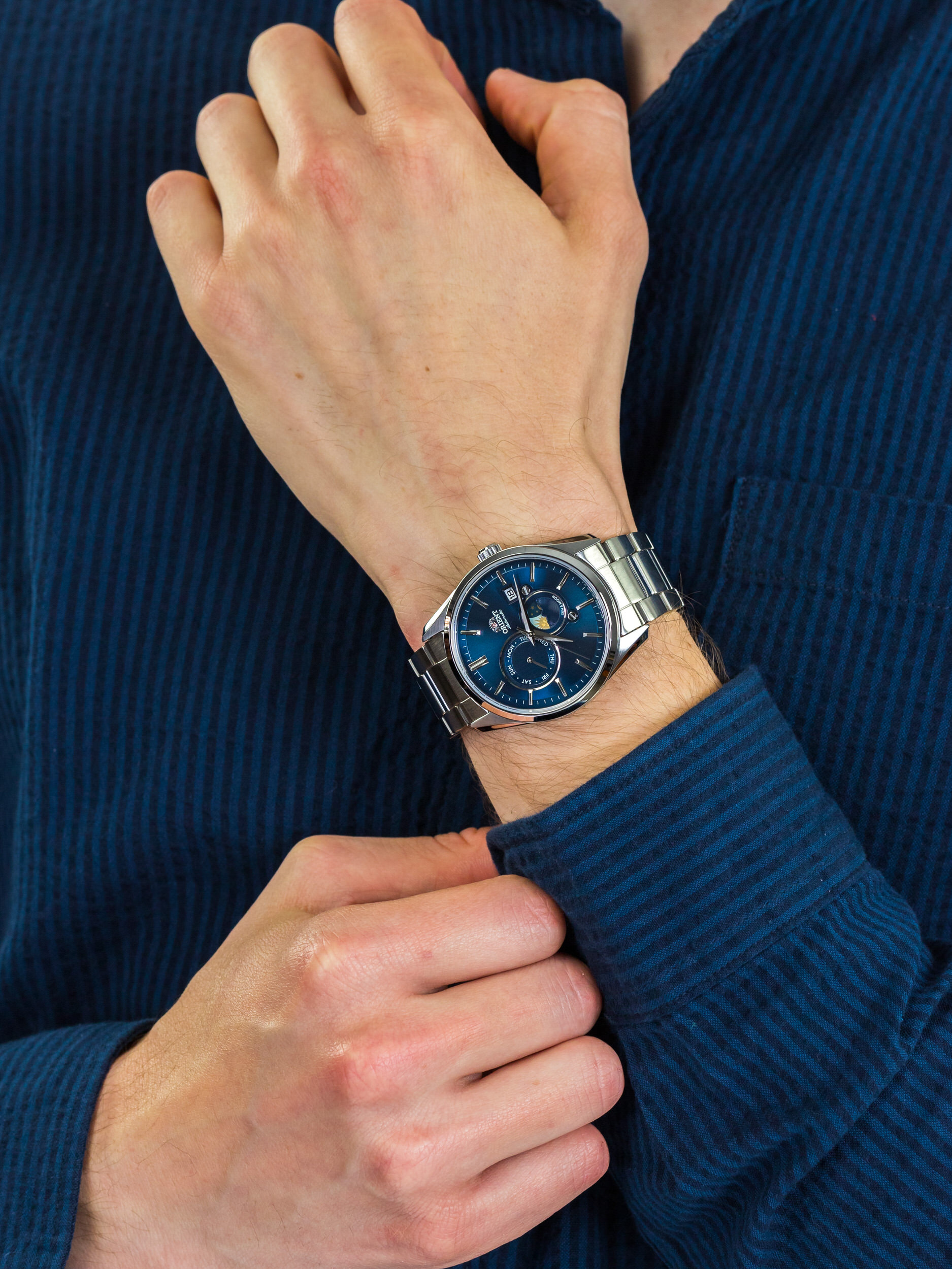 Orient RA-AK0303L10B męski zegarek Contemporary bransoleta - miniatura 3