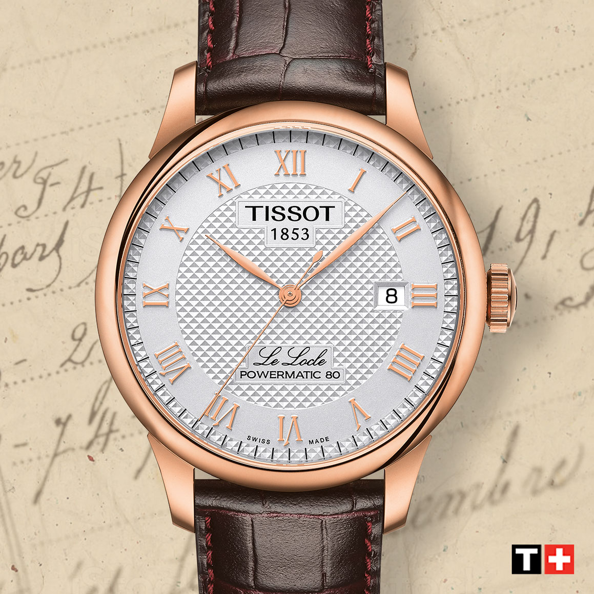 zegarek Tissot T006.407.36.263.00 automatyczny męski Le Locle LE LOCLE POWERMATIC 80