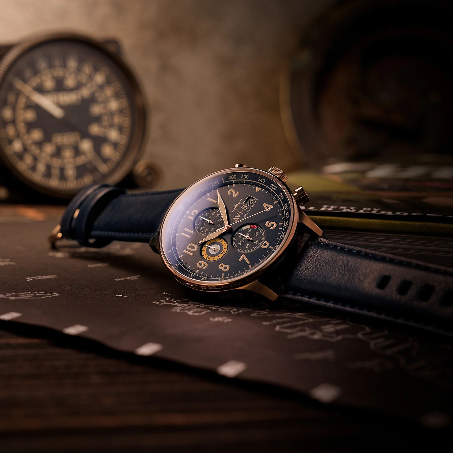 AV-4011-0Q zegarek szary lotniczy Hawker Hurricane pasek - miniatura 4