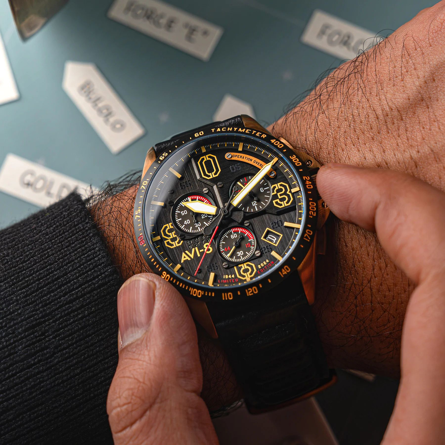 AV-4077-06 zegarek P-51 Mustang z chronograf - miniatura 8