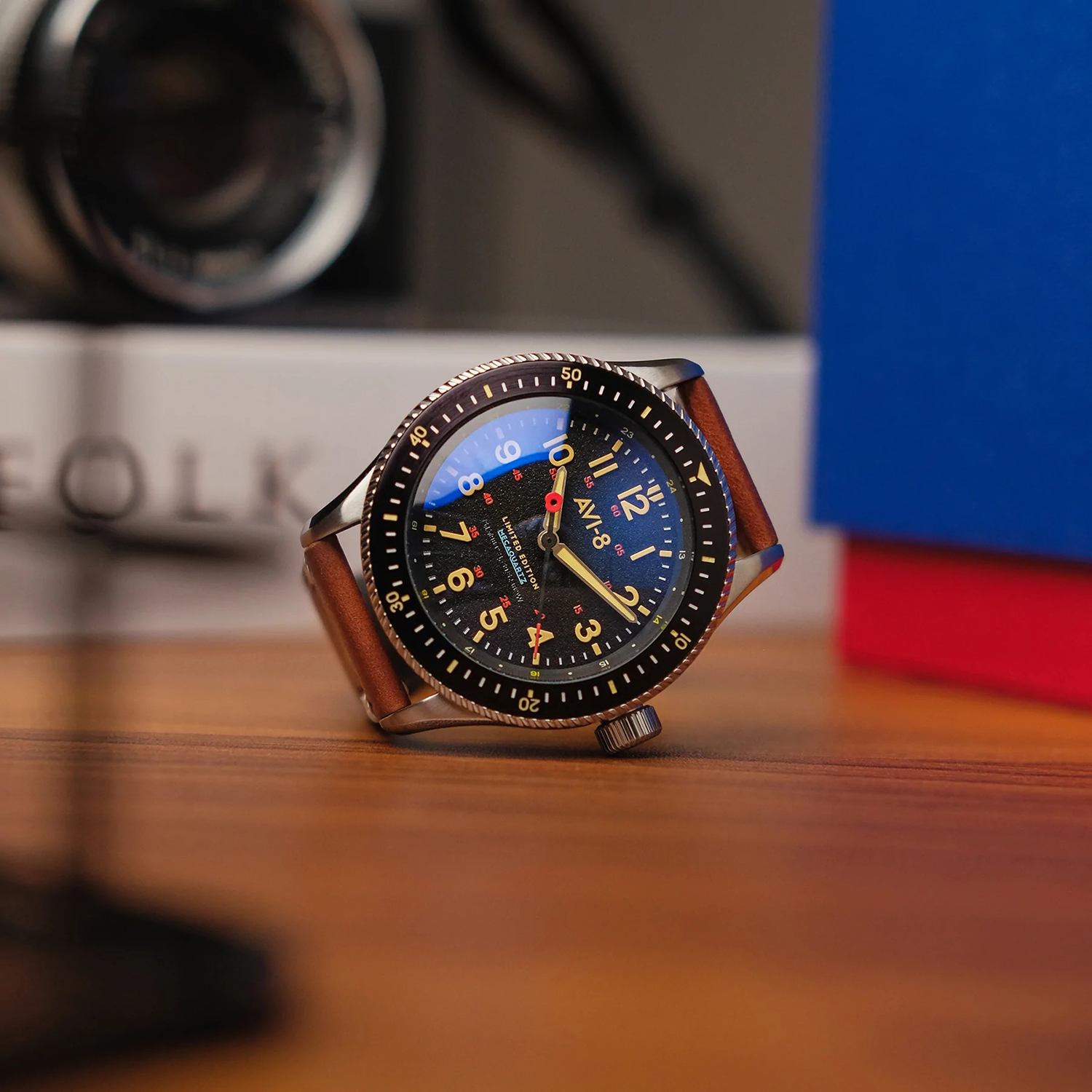 AV-4099-RBL01 zegarek klasyczny Flyboy - miniatura 2