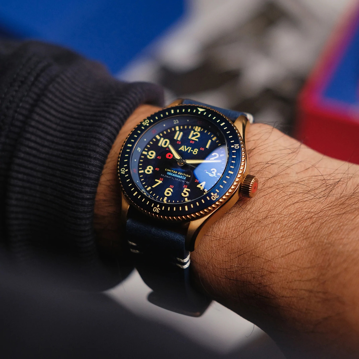 AV-4099-RBL04 zegarek męski Flyboy - miniatura 6