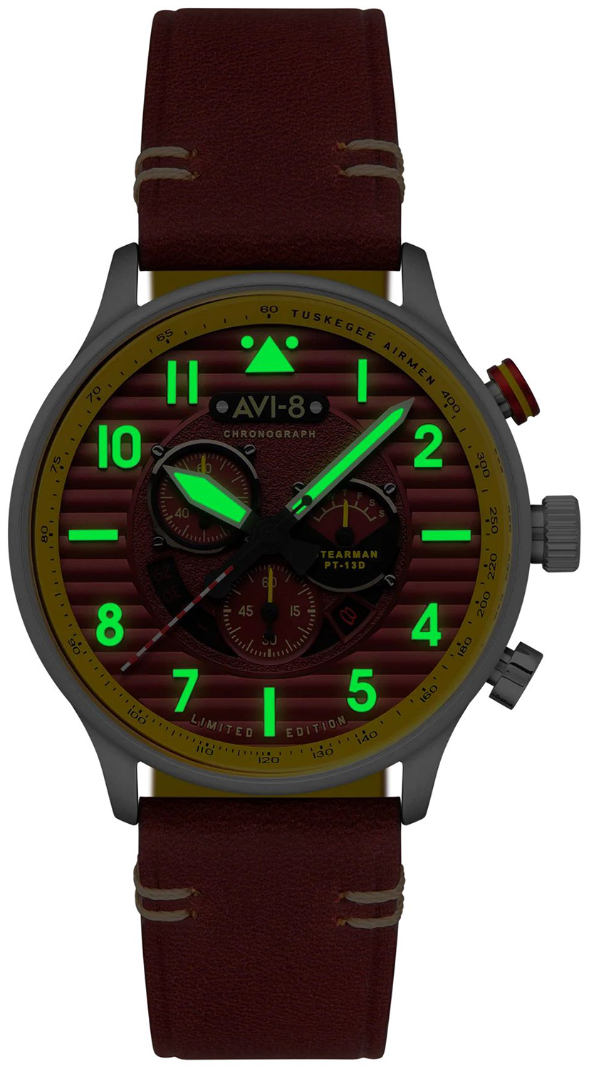 AV-4109-02 zegarek męski lotniczy Flyboy pasek - miniatura 2