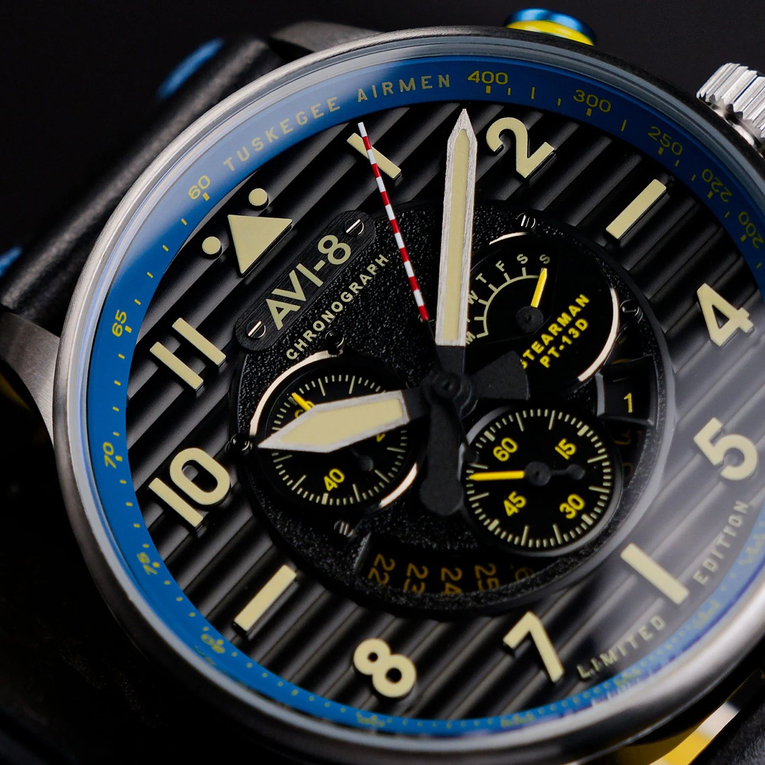 AV-4109-03 zegarek męski lotniczy Flyboy pasek - miniatura 4