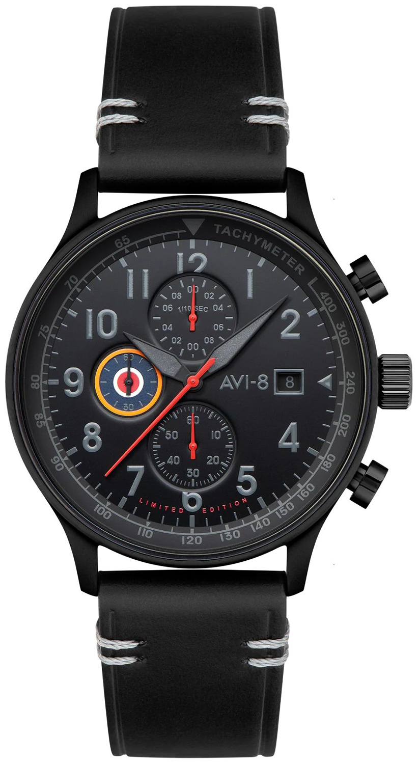 AVI-8 HAWKER HURRICANE CLASSIC CHRONOGRAPH NIGHT REAPER LIMITED EDITION AV-4011-0T