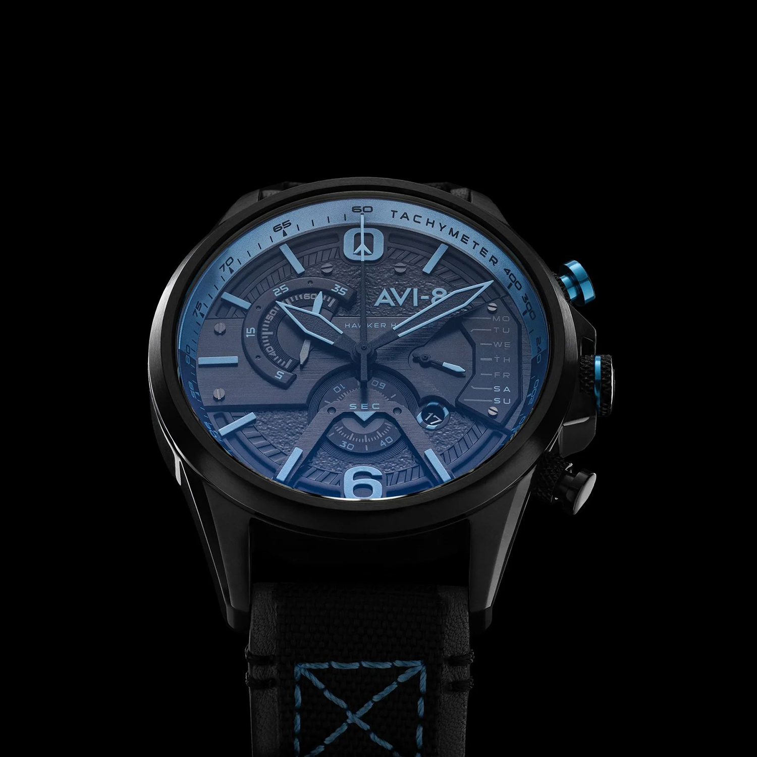 AVI-8 AV-4056-0A HAWKER HARRIER II DUAL RETROGRADE CHRONOGRAPH zegarek sportowy Hawker Harrier II - miniatura 4