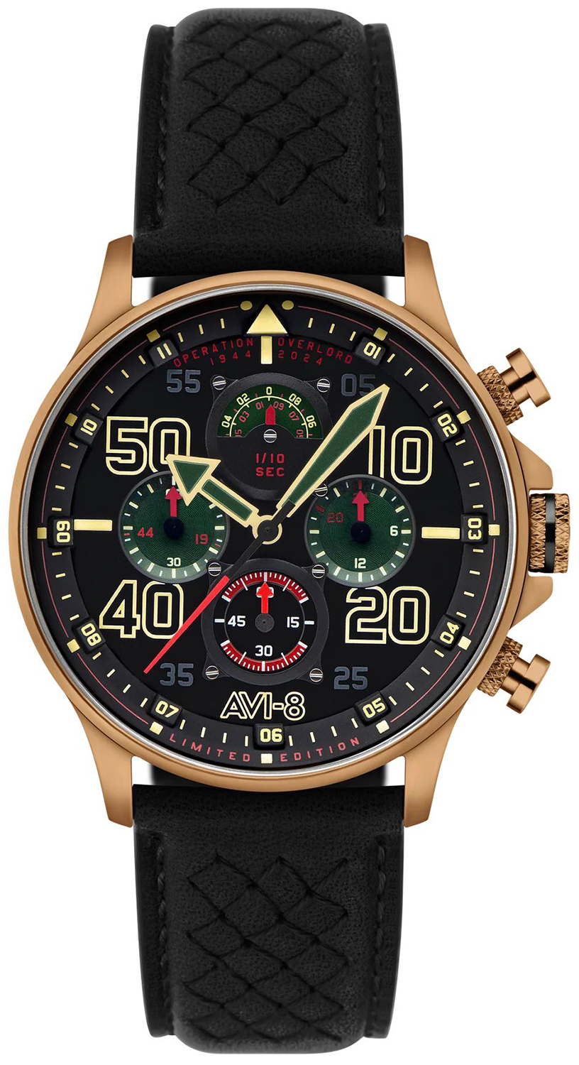 AVI-8 HAWKER TYPHOON CONINGHAM CHRONOGRAPH D-DAY 80 LIMITED EDITION AV-4093-09