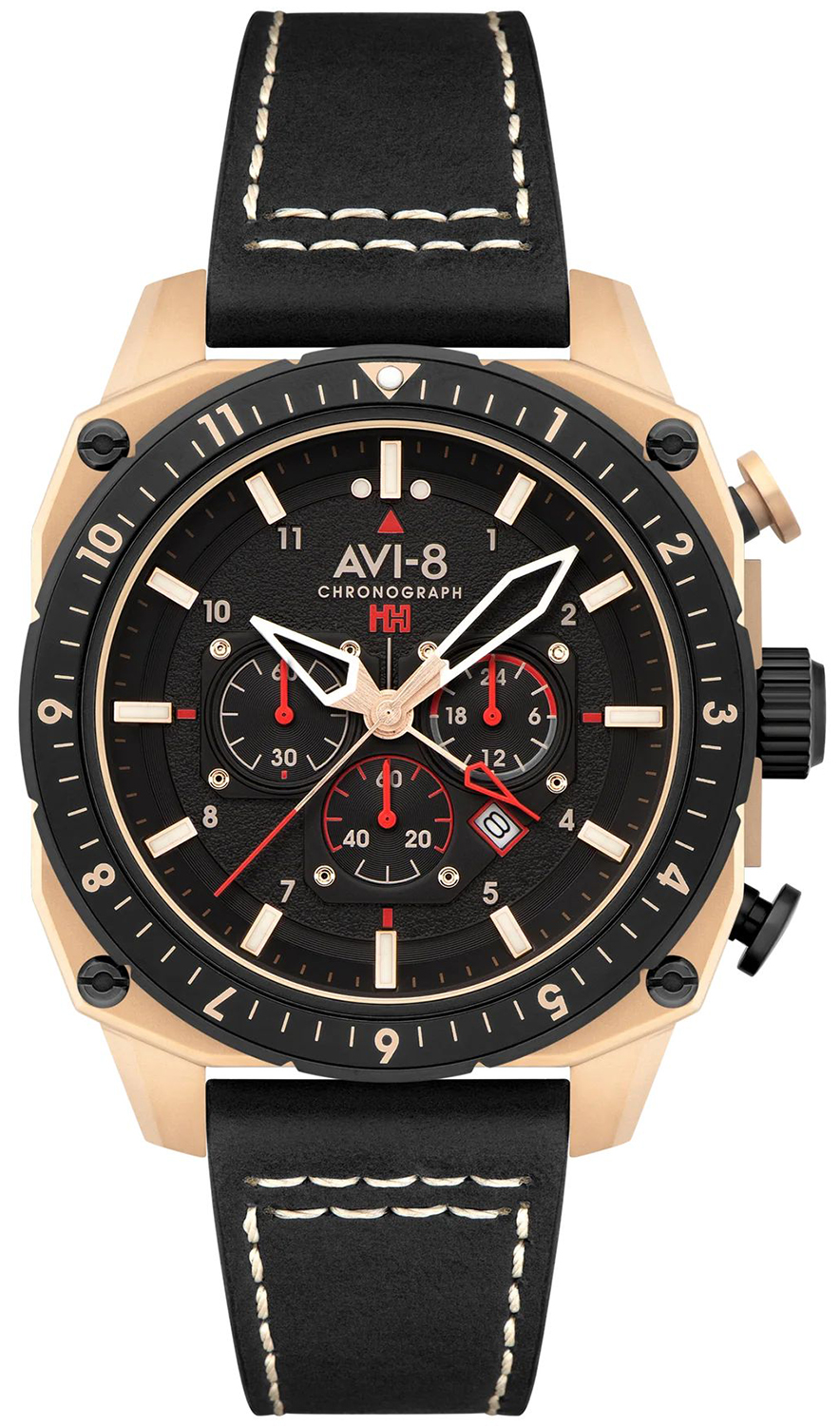 AVI-8 HAWKER HUNTER ATLAS DUAL TIME CHRONOGRAPH AV-4100-06