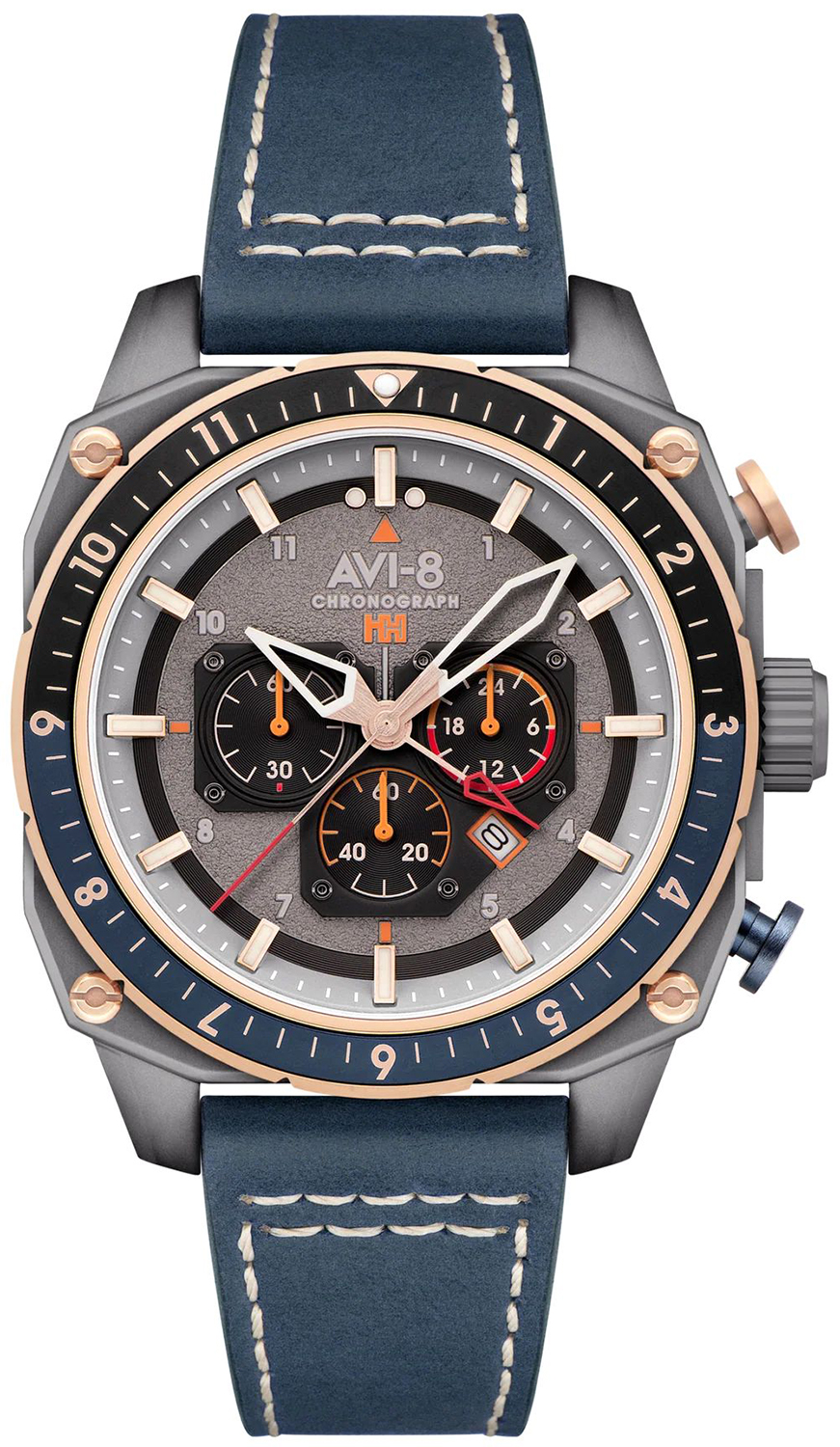 AVI-8 HAWKER HUNTER ATLAS DUAL TIME CHRONOGRAPH AV-4100-07