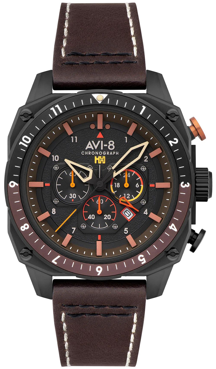 AVI-8 HAWKER HUNTER ATLAS DUAL TIME CHRONOGRAPH AV-4100-08