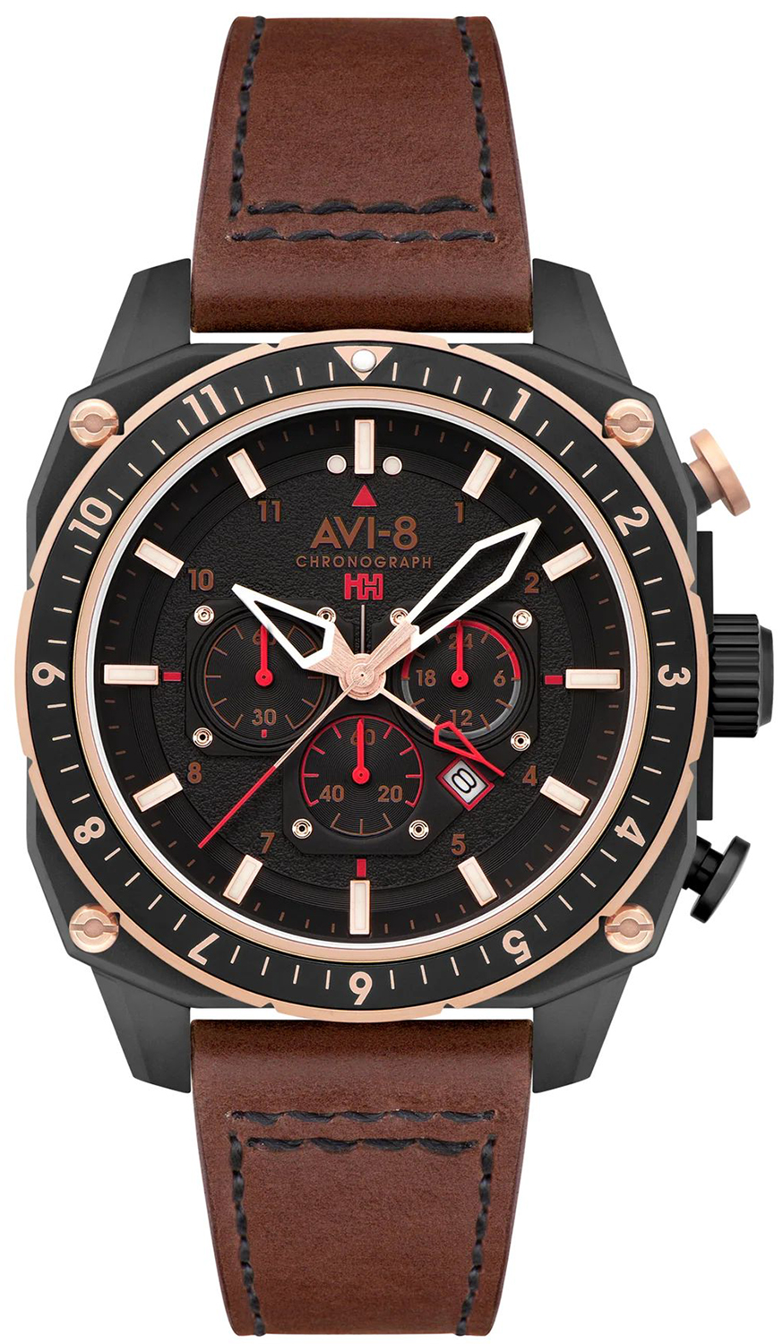 AVI-8 HAWKER HUNTER ATLAS DUAL TIME CHRONOGRAPH AV-4100-09