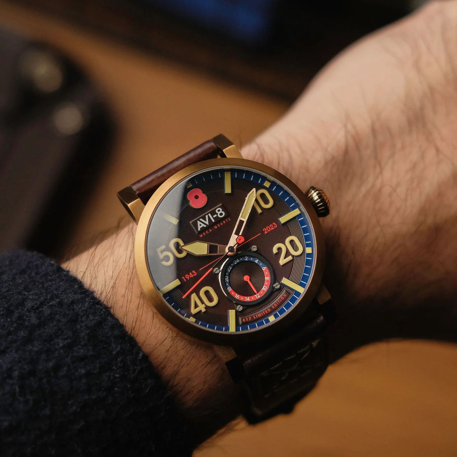 AVI-8 AV-4108-RBL-05 męski zegarek Flyboy - miniatura 8