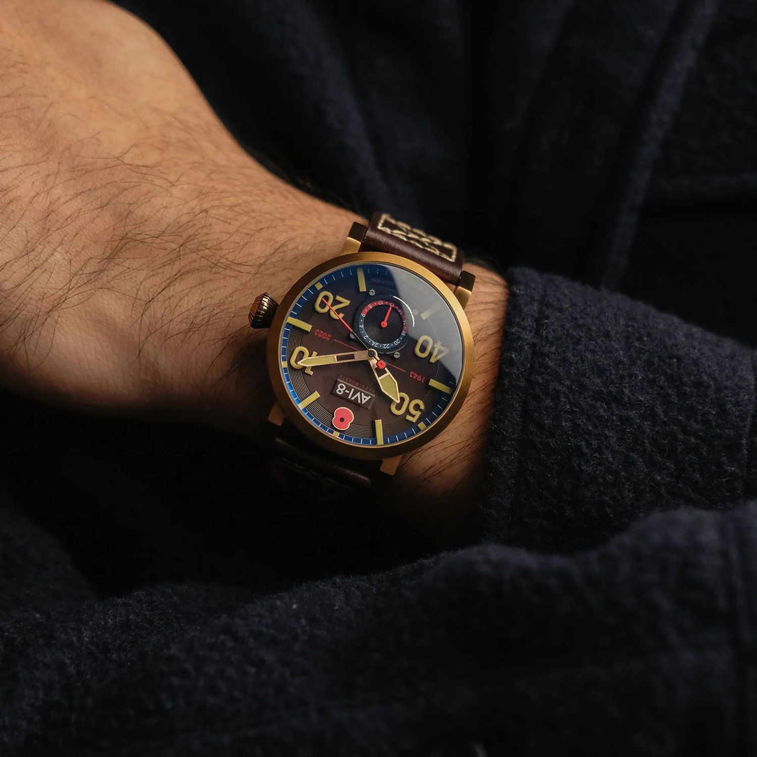 AVI-8 AV-4108-RBL-05 zegarek Flyboy - miniatura 10
