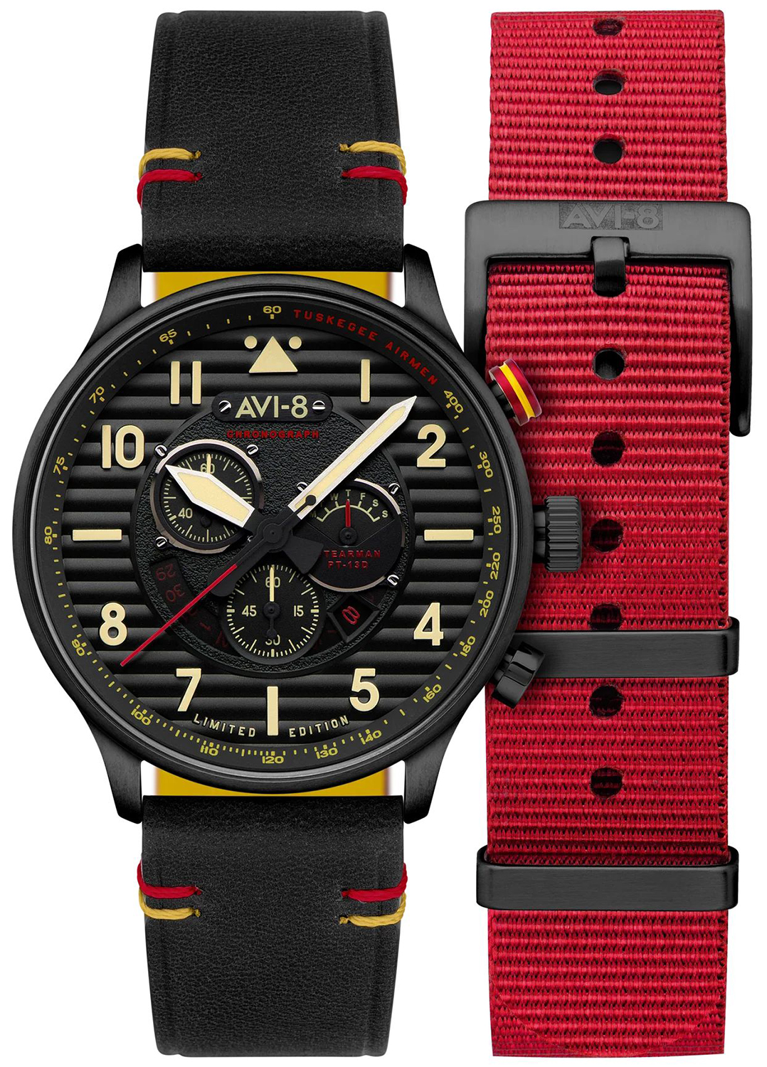 AVI-8 FLYBOY SPIRIT OF TUSKEGEE CHRONOGRAPH LIMITED EDITION AV-4109-01