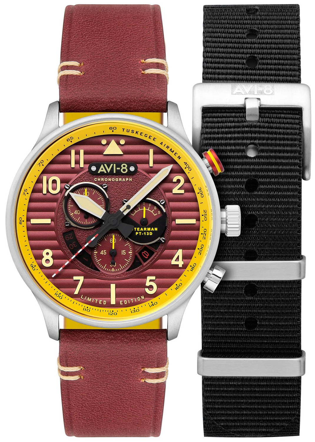 AVI-8 FLYBOY SPIRIT OF TUSKEGEE CHRONOGRAPH LIMITED EDITION AV-4109-02