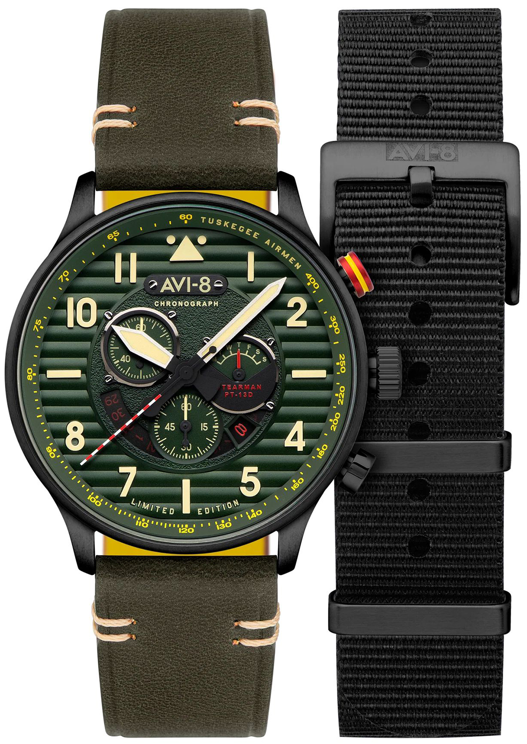 AVI-8 FLYBOY SPIRIT OF TUSKEGEE CHRONOGRAPH LIMITED EDITION AV-4109-04