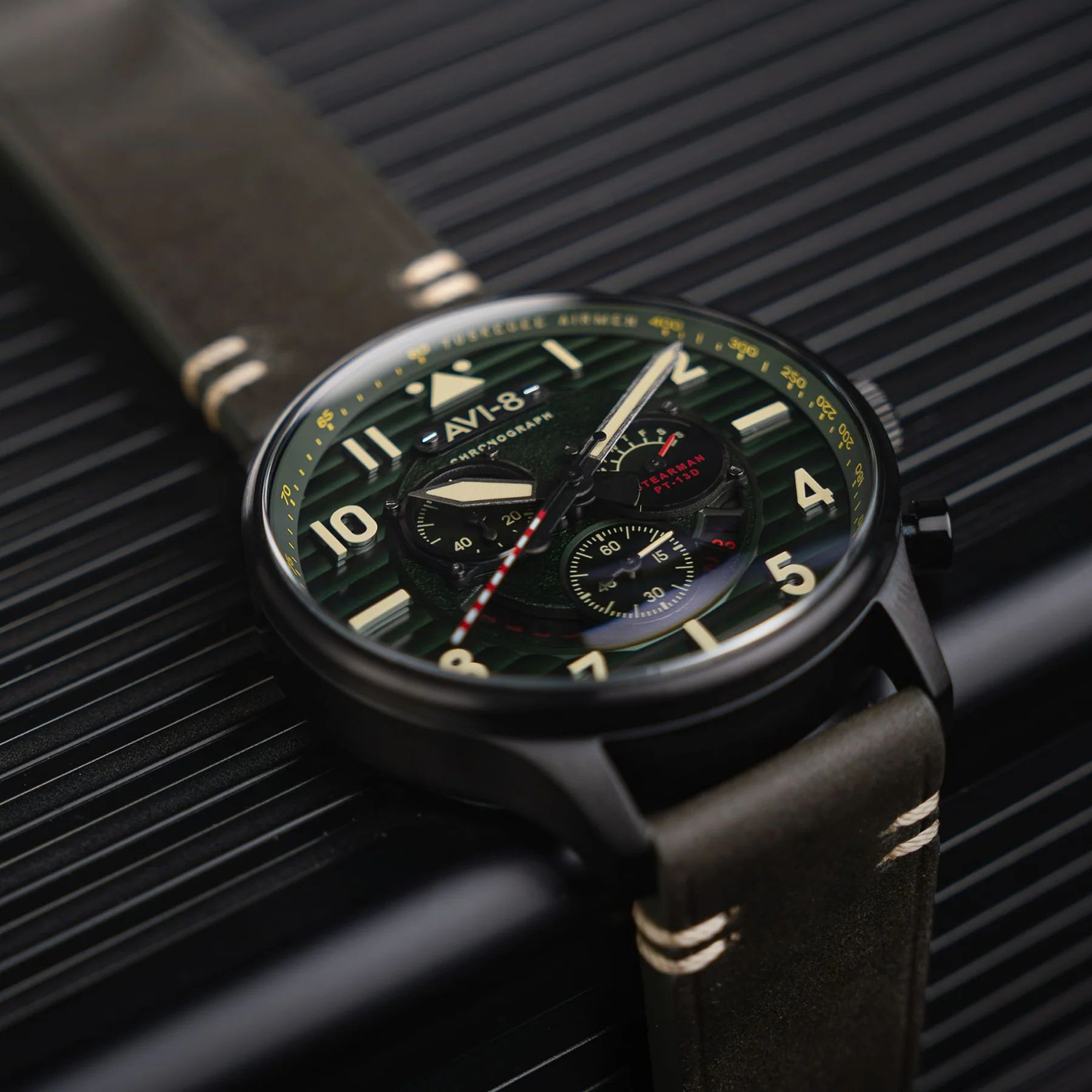 AVI-8 AV-4109-04 SPIRIT OF TUSKEGEE CHRONOGRAPH LIMITED EDITION Flyboy zegarek - miniatura 3