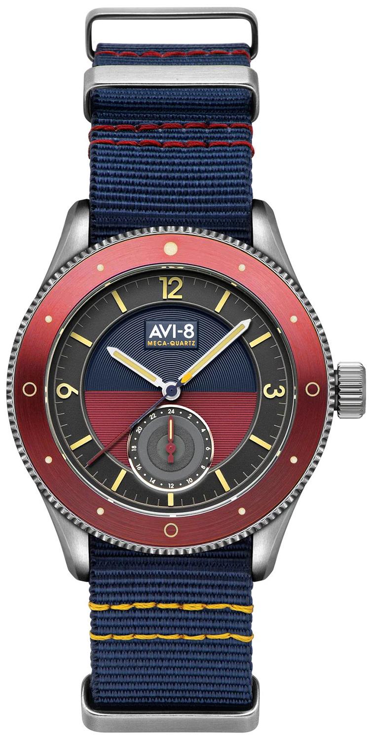AVI-8 FLYBOY AIRMASTER SECTOR MECA-QUARTZ AV-4112-04