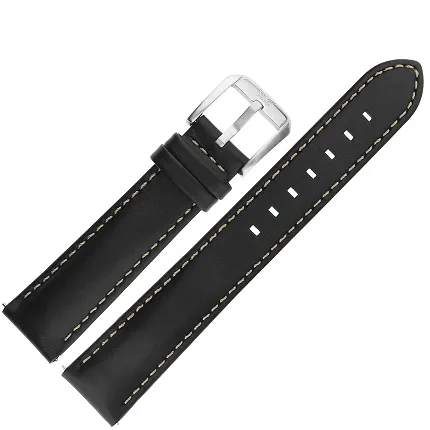 Aviator Pasek Airacobra GMT Skóra V1370 19 mm - Czarny z szarym przesz mat kl - zdjęcie 1
