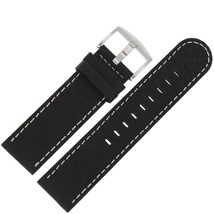 Aviator Pasek Propeller Skóra (R.3.08) 24 mm - Czarny z białym p. czarna kl. - zdjęcie 1