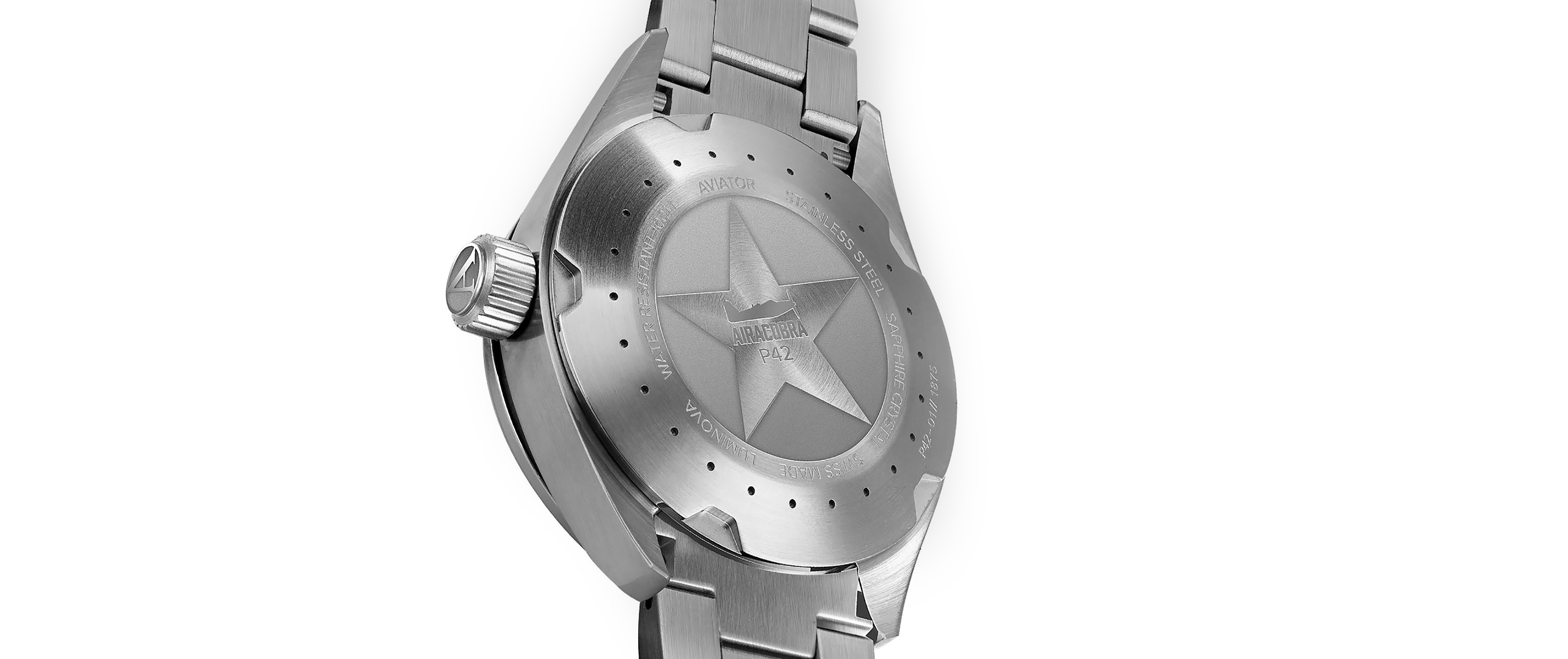 Aviator V.1.22.0.149.5 AIRACOBRA P42 BIG DATE Quartz zegarek klasyczny Airacobra - miniatura 3