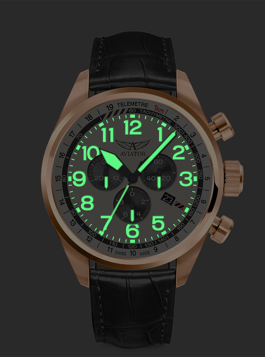 Aviator V.2.25.2.173.4 zegarek Airacobra z chronograf