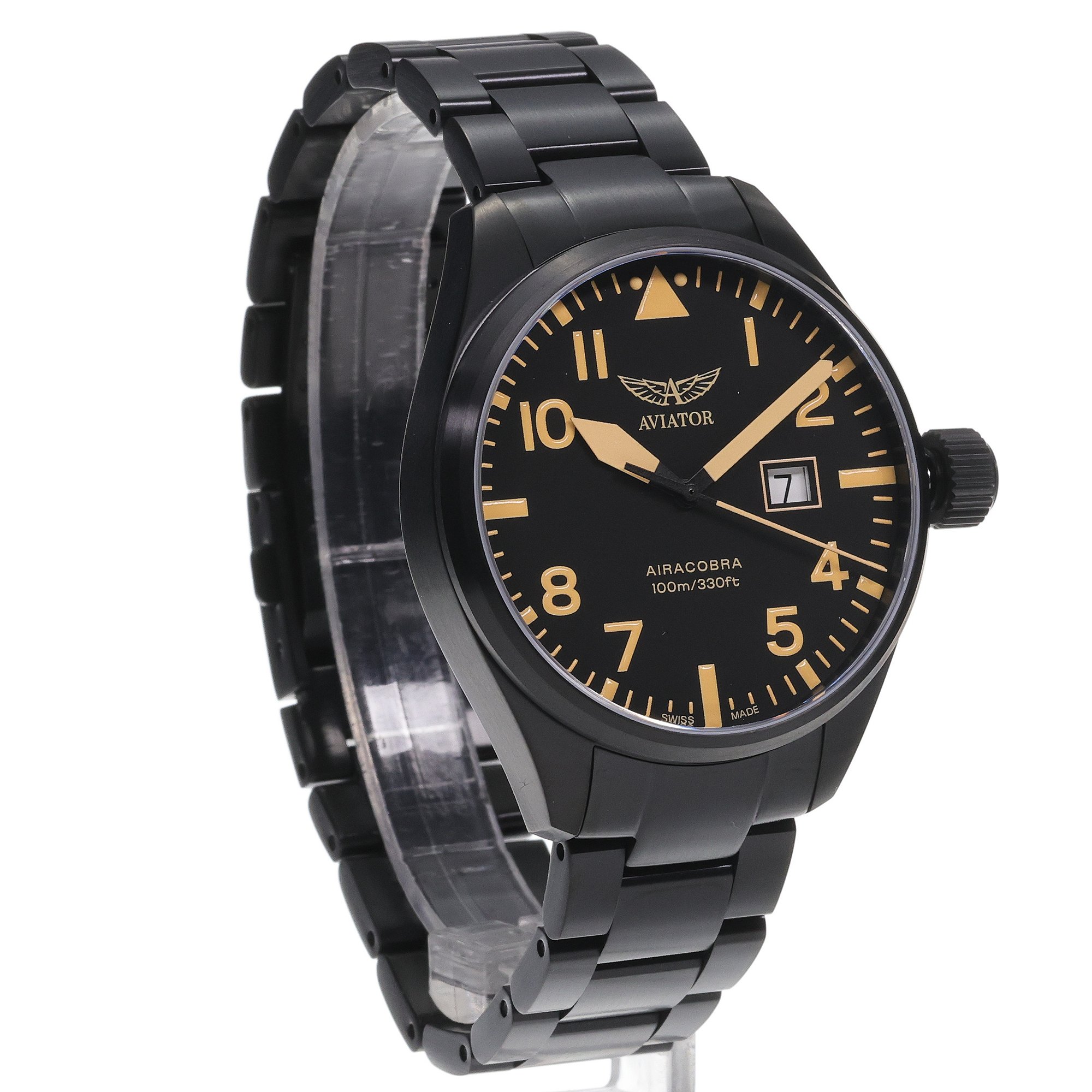 Aviator V12251575 AIRACOBRA P42 BIG DATE Quartz zegarek klasyczny Airacobra